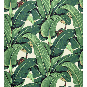 Hinson Palm Cotton Print, Green