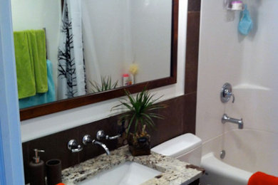 Bathroom - contemporary bathroom idea in Calgary