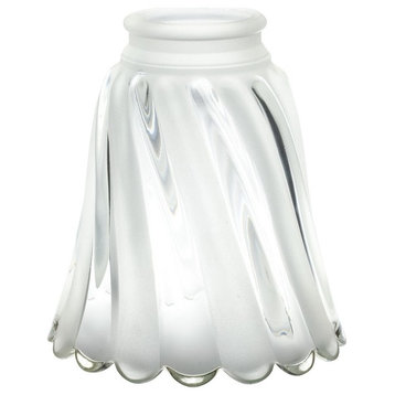 4.75" Clear Etched Glass Shade 4-Pack