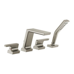 Pivotal&trade; Bath Collection: T4799-SS-B1 - Tub And Shower Faucet Sets