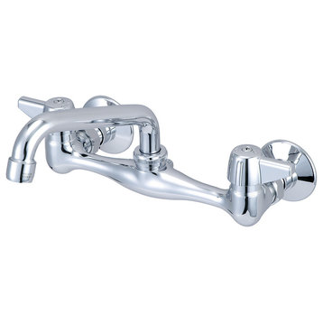 Central Brass 0047-TA 1.5 GPM Wall Mounted Kitchen Faucet - Polished Chrome