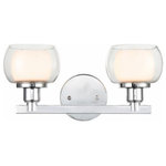 Innovations Lighting - Innovations Lighting 330-2W-PC-CLW Cairo, 2 Light Bath Vanity In y S - Innovations Lighting Cairo 2 Light 15 inch Black BCairo 2 Light Bath V Polished ChromeUL: Suitable for damp locations Energy Star Qualified: n/a ADA Certified: n/a  *Number of Lights: 2-*Wattage:60w Halogen bulb(s) *Bulb Included:No *Bulb Type:Halogen *Finish Type:Polished Chrome