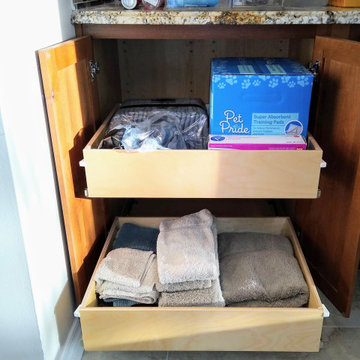 Pull outs shelves help in every area of their home