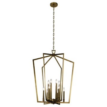12 Light Foyer Chandelier - Traditional inspirations - 39.25 inches tall by 30