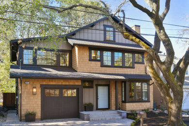 Inspiration for a craftsman exterior home remodel in San Francisco
