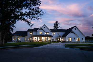 Example of a large classic exterior home design in Austin