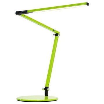 Z-Bar Mini Desk Lamp With Base, Warm Light, Green