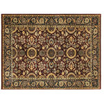 Bareens Designer Rugs - Turkish Knotted Gulzar Istanbul Lakh Blue/ Tan Wool Rug - 4'3'' x 6'1'' - Designed with a mesmerizing intricate traditional motif this glorious hand knotted rug is a masterpiece that will fill any space with sophistication and grace. An exhilarating color pallet with an elaborate design, this masterpiece features luxurious hand spun wool with all vegetable dyes to add comfort and style to your decor. The design, color and beautiful chromatic composition with a sheen in traditional and transitional designs, exude beauty, elegance and quality make this rug a masterpiece of its own.