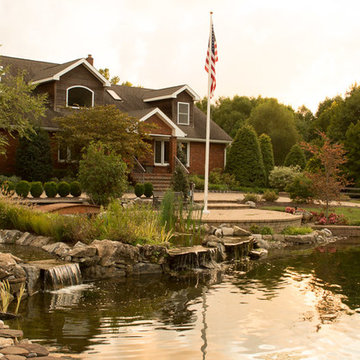 Backyard Landscaping with Water Features