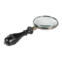 Handheld AC091 Brass Oxford Magnifier - Desk Accessories