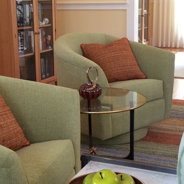 Nature loving Living room and dining room