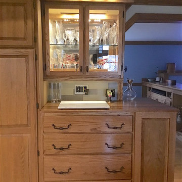 Kitchen renovation using original cabinets