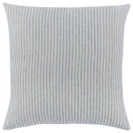 Kosas Home - Camille 22" Square Throw Pilow, Ash Blue - Add texture to any space with this unique pillow featuring double-layered fabric and a subtle striped effect. The soft blue hues will add some style to your home without being overpowering.