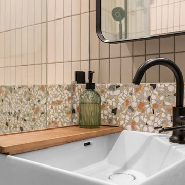 Sage & Blush Bathroom Remodel by NextGen Home Builders in Pasadena, CA