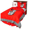 Georgia Bulldogs Bed in a Bag Twin, With White Team Sheets, Twin