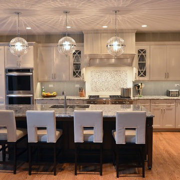 Elegant Transitional "L Shaped" Kitchen in Wheaton by Adam Hartig AKBD