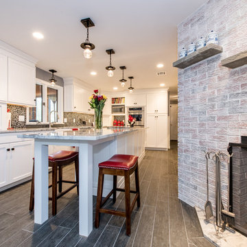 Elegant White Kitchen Remodel
