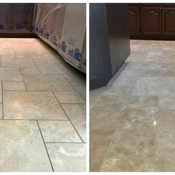 Travertine Cleaning, Polishing & Grout Color Seal Tempe, AZ