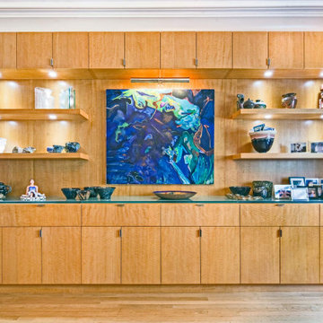 Figured Anigre Wall Unit