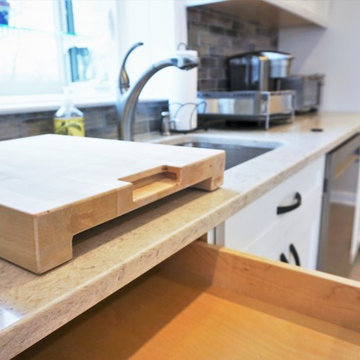 The "Gail" Custom Butcher Block Drawer Insert Designed & Fabricated By Us - On C