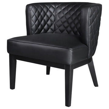 Scranton & Co Quilted Accent Chair in Black