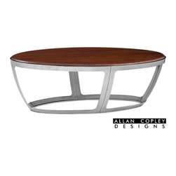 ACD-23102-011W Alyssa Oval Cocktail Wood Top - Coffee Tables