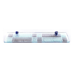 30" W X 6" H x 1/2" D, 1-Tier Rectangle Glass Shelf Bathroom Wall Shelves Home D - Bathroom Cabinets