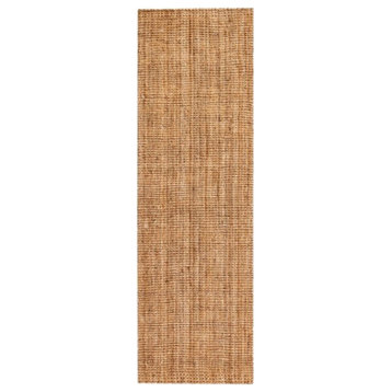 Andes Natural Jute Area Rug, 2'6"x8'