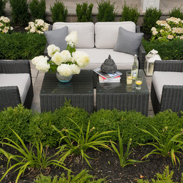 Bretton Slim love seat set - Brad's house