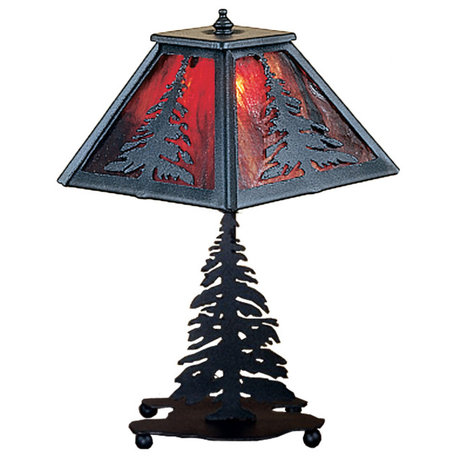 14"H Tall Pines Accent Lamp