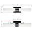 Perpetua LED 22" Bathroom Vanity Light With End Caps, Black