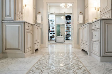 Inspiration for a transitional bathroom remodel in Other