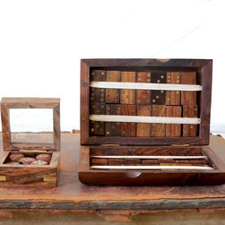 Vintage Inspired Wooden Dice & Dominoes Sets - Products