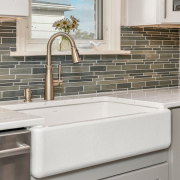 White and Gray Kitchen Design Havertown, PA