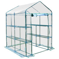5'x5'x6' Portable Walk in Garden Steeple Greenhouse
