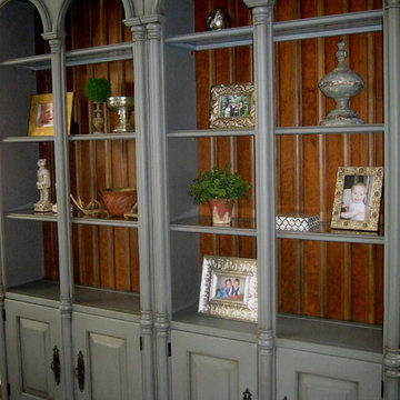 Hand Painted Bookshelves
