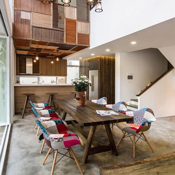 Modern patchwork dining table