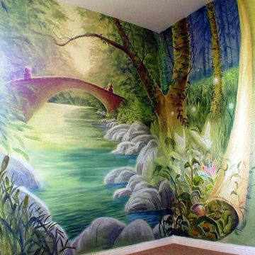 Mural/Lazure for Child's Room - California