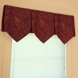 Custom Inverted Box Pleat Valance - Valances