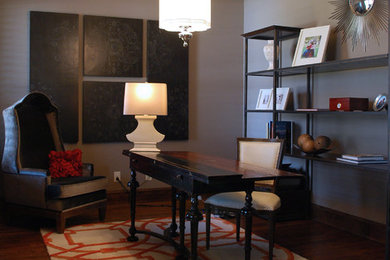 Inspiration for a modern home office remodel in Atlanta