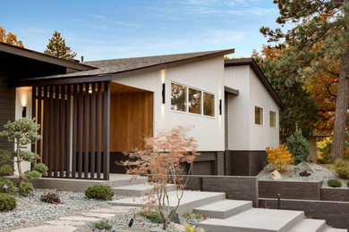 Example of a trendy exterior home design in Minneapolis
