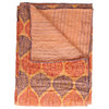 50" X 70" Multi Colored Eclectic Bohemian Traditional  Throw Blankets