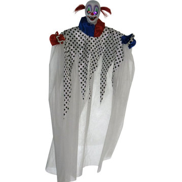 Life-Size Animatronic Clown, Indoor/Outdoor Halloween Decoration
