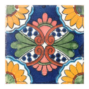4"x4" Mexican Ceramic Handmade Tile #C037