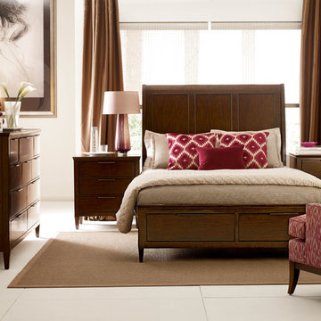 Elise bedroom with queen Caris sleigh bed