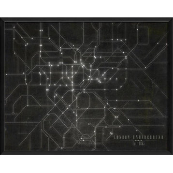 London Underground Framed Map