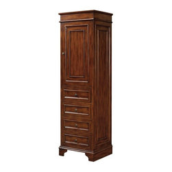 Belle Foret Model BF80028 Linen Storage Cabinet - Bathroom Cabinets