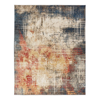 Theory Sunset/Denim Area Rug,Multi-Color 10'2 x 13'2 - Contemporary -  Area Rugs - by Kalaty Rug Corp