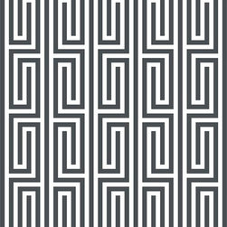 Casart coverings - White / Gray Mini Maze - Custom Printed Removable Wallpaper - Wallpaper