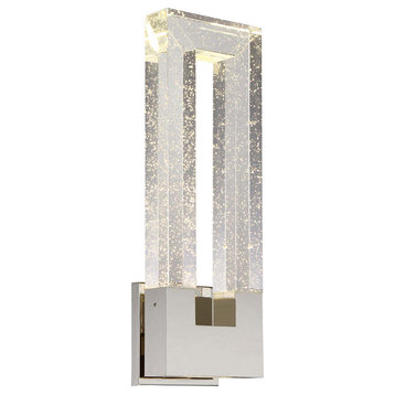 Chill 2 Light Wall Sconce, Polished Nickel